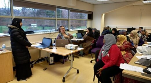 Group of women in a classroom