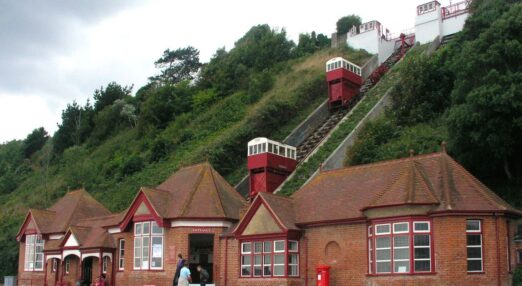 Funicular lift in Folkestone