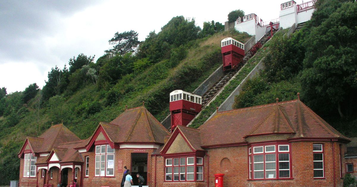 Funicular lift in Folkestone